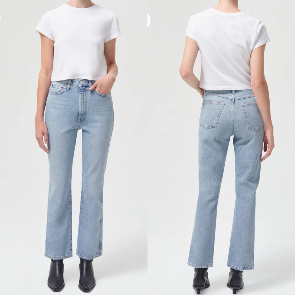 AGOLDE Pinch Waist Kick Flare in Riptide